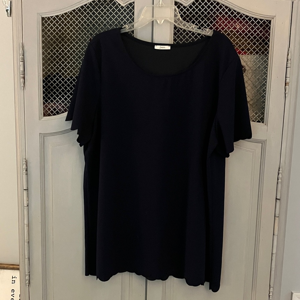 Chic Soul Classic Navy Blouse